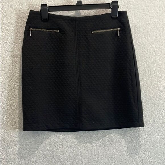 NEW Laundry by Shelli Segal Black Quilted Skirt Size 6 - Picture 1 of 7